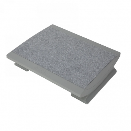 Suport pentru picioare, cu covoras, ergonomic, ajustabil (x5), 45x39 cm, MAUL Pro - gri