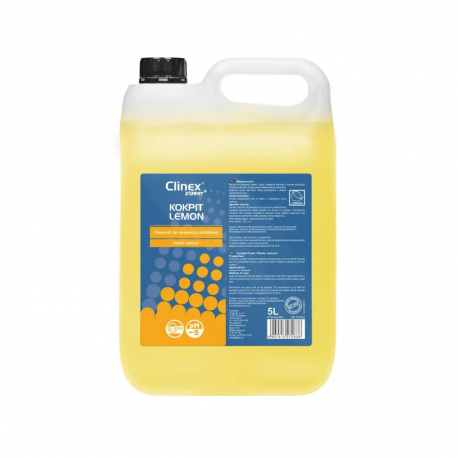 CLINEX EXPERT+ Bio Cockpit Lemon, 5 litri, solutie pentru ingrijirea componentelor auto din plastic