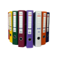 Biblioraft A4, plastifiat PP/paper, margine metalica, 50 mm, Optima Basic - violet
