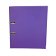 Biblioraft A4, plastifiat PP/paper, margine metalica, 75 mm, Optima Basic - violet