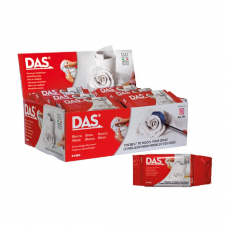 Display cu pasta de modelat, 150 grame, 24buc/display, DAS - alba