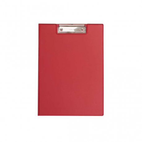 Clipboard dublu A4, plastifiat PP, MAUL Poly - rosu