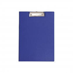 Clipboard dublu A4, plastifiat PP, MAUL Poly - albastru