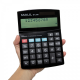Calculator de birou MAUL MTL800, 12 digits, afisaj display cu 2 randuri - negru
