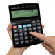 Calculator de birou MAUL MTL800, 12 digits, afisaj display cu 2 randuri - negru
