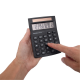 Calculator de birou MAUL ECO650, 12 digits, realizat din plastic reciclat, incarcare solara - negru
