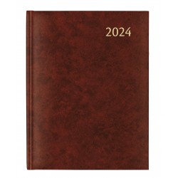Agenda 21x27cm,7zile/2pag(128pag), PLAN-A-WEEK - Florence bordeaux