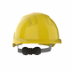 Casca de protectie rezistenta din ABS, ventilata, EN 397, ajustare in 3 puncte, JSP-EVOLite- galbena