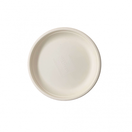 Farfurii rotunde trestie de zahar rotunde, 18 cm, 50 buc/set