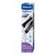 STILOU PELIKANO, PENITA M, GRIP ERGONOMIC, PENTRU DREPTACI, 1 PATRON MARE ALBASTRU INCLUS, CULOARE NEGRU, IN CUTIE DE CARTON
