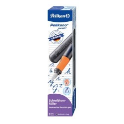 STILOU PELIKANO JUNIOR, PENITA L, GRIP ERGONOMIC, PENTRU STANGACI, CULOARE ANTRACIT, IN CUTIE DE CARTON