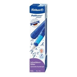 STILOU PELIKANO JUNIOR, PENITA L, GRIP ERGONOMIC, PENTRU STANGACI, CULOARE ALBASTRU, IN CUTIE DE CARTON