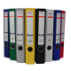 Biblioraft A4, plastifiat PP/paper, margine metalica, 50 mm, Optima Classic - albastru