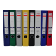 Biblioraft A4, plastifiat PP/paper, margine metalica, 50 mm, Optima Classic - albastru