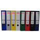 Biblioraft A4, plastifiat PP/paper, margine metalica, 75 mm, Optima Classic - gri