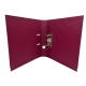 Biblioraft A4, plastifiat PP/PP, margine metalica, 50 mm, Optima Premium - visiniu