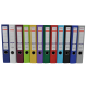 Biblioraft A4, plastifiat PP/PP, margine metalica, 50 mm, Optima Premium - visiniu