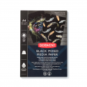 Bloc de desen Derwent Professional, A4, 12 coli, 300g, pentru schite, desen, pictura, hartie neagra