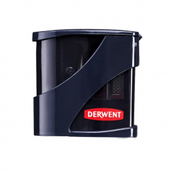 Ascutitoare Derwent Professional, metalica, duala, cu rezervor, pentru creioane pana la 11 mm, negru