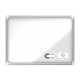 Avizier NOBO Premium Plus, interior, otel emailat, 8x A4, cu usa si cheie, magnetic, alb