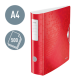 Biblioraft LEITZ 180 Active WOW, polyfoam, partial reciclat, A4, 82 mm, rosu