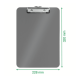 Clipboard LEITZ WOW, simplu, PS, A4, 100 coli, rosu