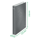 Caiet mecanic LEITZ WOW, carton laminat, partial reciclat, FSC, A4, mecanism 2DR, inel 25 mm, rosu