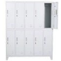 Vestiar metalic Premium cu picioare 10 usi (5x2) 1500x500x1920 mm (LxlxH), Asamblat, PLUS