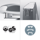 Capsator metalic LEITZ WOW 5502 NeXXt Series, 30 coli, 200 capse P3 incluse, rosu