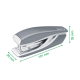 Capsator metalic LEITZ WOW 5528 MINI NeXXt Series, 10 coli, 1000 capse P2 incluse, rosu