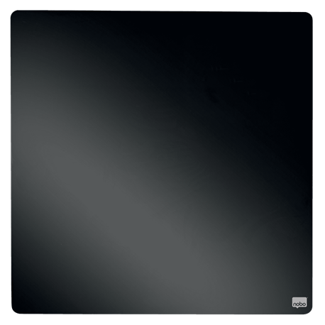 Tabla NOBO patrata, plastic, 36x36 cm, magnetica, include marker si magneti, negru