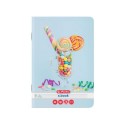 CAIET A4, 60 FILE, 70G/MP, HARTIE FSC, DICTANDO, COLÈURI ROTUNJITE, MOTIV CUPCAKES