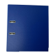 Biblioraft A4, plastifiat PVC/paper, margine metalica, 75 mm, Optima Budget - albastru