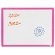 Tabla NOBO Joy, plastic, 43x58.5 cm, magnetica, include marker, burete si magneti, alb, rama roz