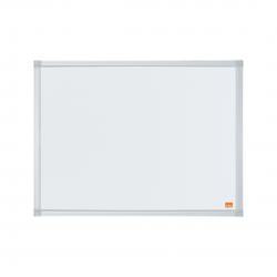 Tabla NOBO Essentials, otel lacuit, 60x45 cm, magnetica, include tavita, alb