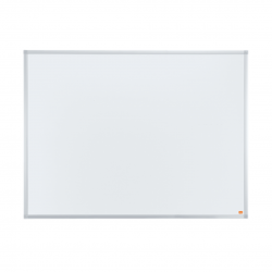 Tabla NOBO Essentials, otel lacuit, 120x90 cm, magnetica, include tavita, alb