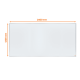 Tabla NOBO Essentials, otel lacuit, 240x120 cm, magnetica, include tavita, alb