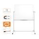 Tabla mobila NOBO Classic, otel lacuit, 120x90 cm, magnetica, include marker si tavita, alb