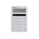 Calculator de buzunar Maul ECO MD1, 10 digits, realizat din plastic reciclat, incarcare solara- alb