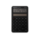 Calculator de buzunar Maul ECO MD1, 10 digits, realizat din plastic reciclat, incarcare solara-negru