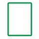 Buzunar magnetic pentru documente A4, cu rama color, 2 buc/set, DJOIS - rama verde