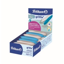 RADIERA GRIFFIX, CULORI ASORTATE ALB/ALBASTRU, PREZENTARE PE DISPLAY 20 BUC