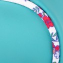 PENAR OXFORD FLORAL PASTEL, TIP ETUI ROTUND, CULOARE TURCOAZ