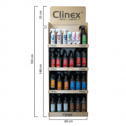 CLINEX Display de podea, din lemn, 68x183cm
