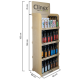 CLINEX Display de podea, din lemn, 68x183cm