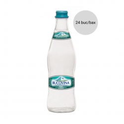 Apa plata sticla Bucovina 0.33 l, 24 buc/bax