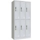 Vestiar metalic Premium 6 usi (3x2) 900x450x1800 mm (LxlxH), Neasamblat, PLUS