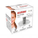 Make-up lichid, 14ml, ALPINO Glitter - argintiu