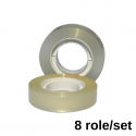 Banda adeziva 18mm x 33 m, 40 microni, ambalata individual, Optima - transparent