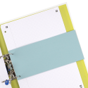 SEPARATOARE CARTON OXFORD 10.5X24CM, 190G/MP MANILA, BLUE ANGEL, 2 PERFORATII PE LATIME, SET 100 FILE, CULOARE ALBASTRU